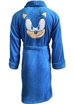 Image of Sonic Bathrobe Dressing Gown Belt Fleece Robe